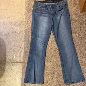 Democracy Ab Solution Flare Women's Jeans in Classic Blue. EUC. Size 16
